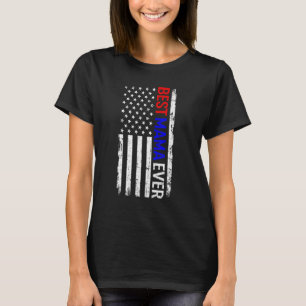 Camiseta Melhor Dia de os pais De Bandeira Da América Do No