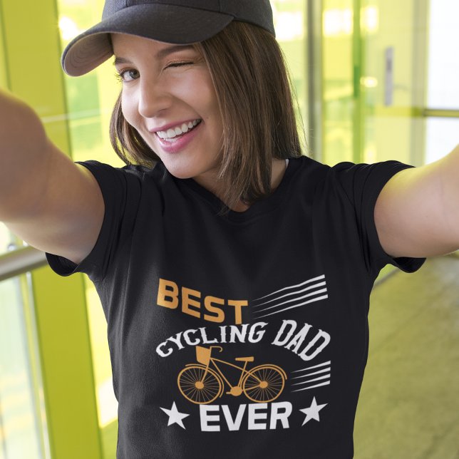 Camiseta Melhor Dia de os pais de Pai de ciclismo (Criador carregado)