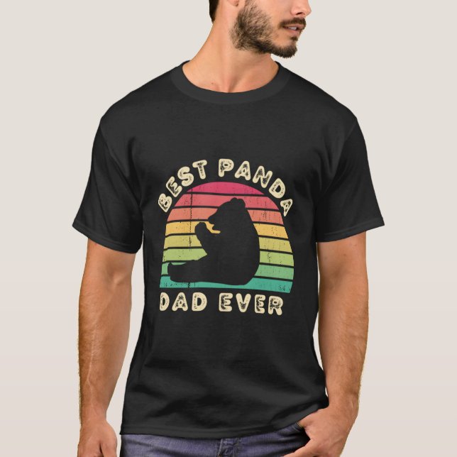 Camiseta Melhor Dia de os pais De Panda (Frente)
