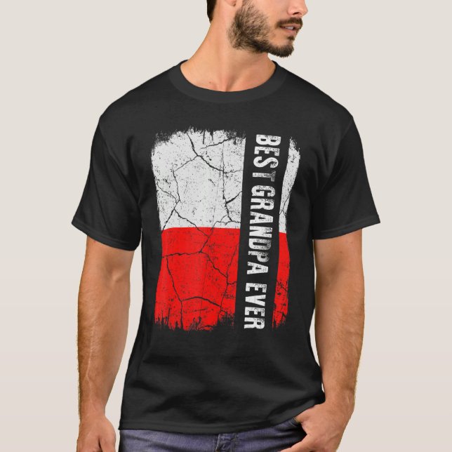Camiseta Melhor Dia de os pais de Sinalizador do Vovô Polon (Frente)