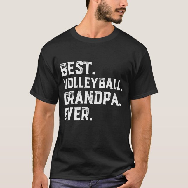 Camiseta Melhor Dia de os pais de vovô de vovô para homens (Frente)