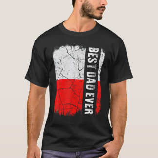 Camiseta Melhor Dia de os pais Polonês De Polônia