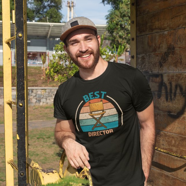 Camiseta Melhor Diretor - Retro Filmmaker (Criador carregado)