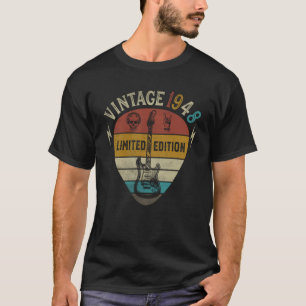 Camiseta Melhor do 75º Aniversário do Guitarrista de 1948