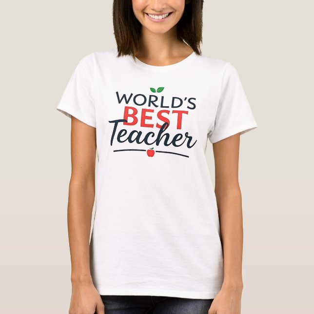 Camiseta MELHOR DO MUNDO - Apreciação dos professores (Frente)