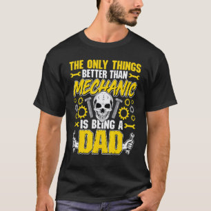 Camiseta Melhor Do Que Mecânico É Ser Pai Maquinista