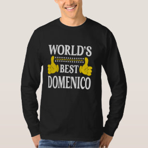 Camiseta Melhor Domenico do Mundo Nome Pessoal Primeiro Nom