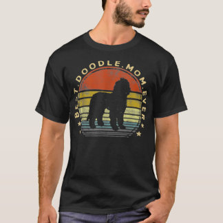 Camiseta Melhor Doodle Mãe Alguma Vez Labradoodle GoldenDoo