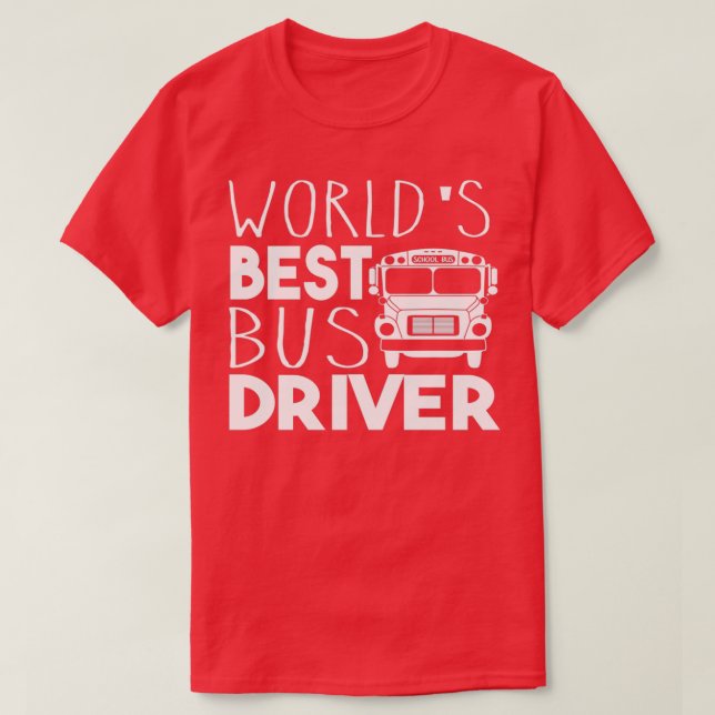 Camiseta Melhor driver de barramento 4 (Frente do Design)