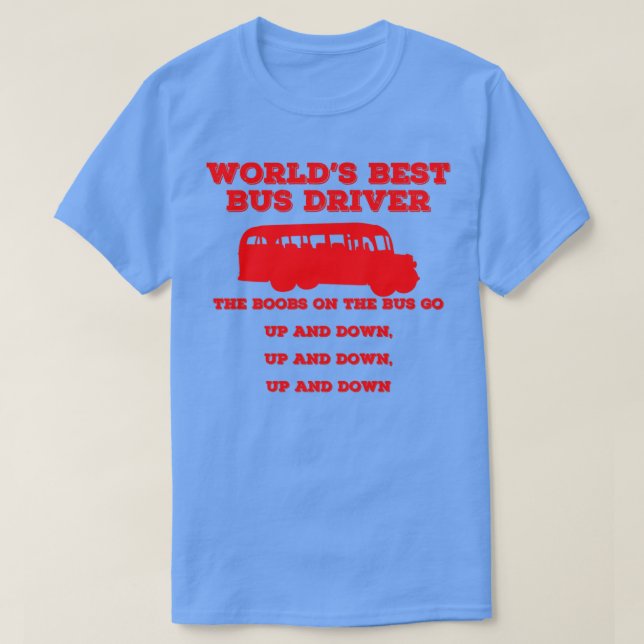 Camiseta Melhor driver de barramento do mundo 4 (Frente do Design)