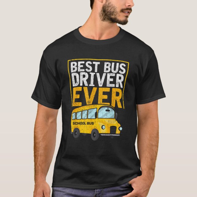 Camiseta Melhor Driver De Barramento Já Engraçado Barrament (Frente)