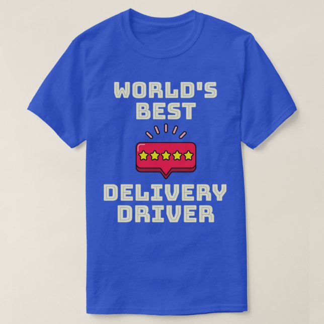 Camiseta Melhor driver de entrega do mundo (Frente do Design)