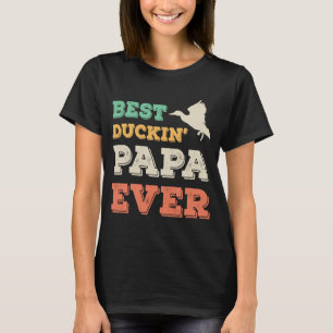 Camiseta Melhor Duckin Papa Nunca Vovô Vovô Duck Hun