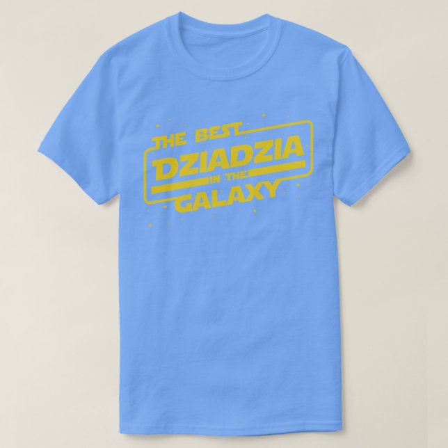 Camiseta Melhor Dziadzia na Galáxia Avô Polonês Gif (Frente do Design)
