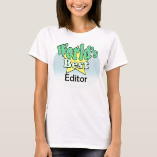 Camiseta Melhor Editor do Mundo