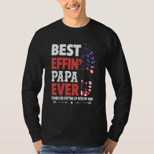 Camiseta Melhor Effin Papa Obrigados Para Colocar Com Meu M
