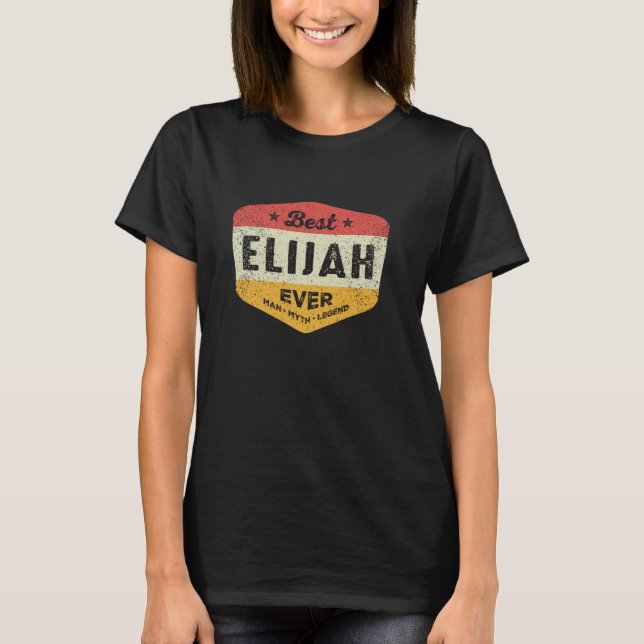 Camiseta Melhor Elijah Já Encantada Nome Elijah (Frente)