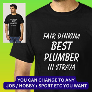 Camiseta Melhor ENCANADOR de verdade em Straya