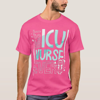 Camiseta Melhor Enfermeira Icu Enfermeira Ever ICE Hospital