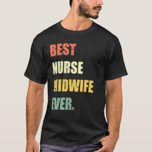 Camiseta Melhor Enfermeira Parteira de Sempre Vintage