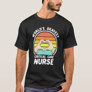 Camiseta Melhor Enfermeiro de Cuidados Críticos Retro Enfer
