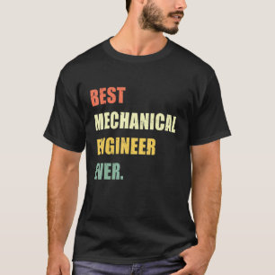 Camiseta Melhor Engenheiro Mecânico de Todos os Tempos Vint