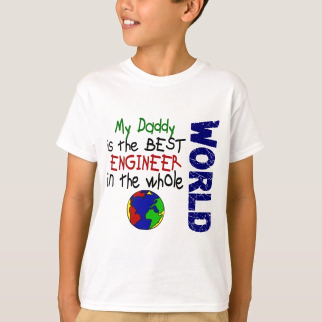 Camiseta Melhor Engenheiro No Mundo 2 (Pai) (Frente)