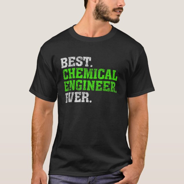 Camiseta Melhor Engenheiro Químico Nunca Engenharia Química (Frente)