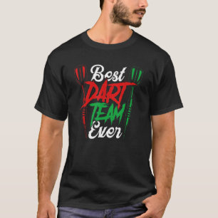 Camiseta Melhor Equipe Dart De Tripulação De Dardos Esquadr