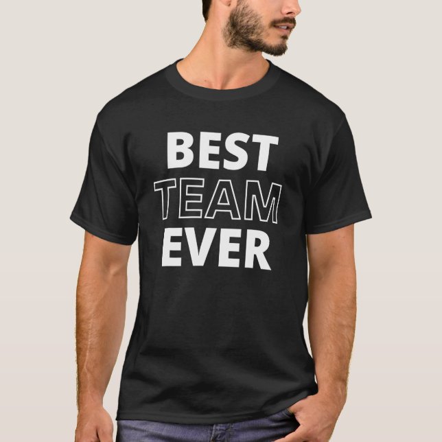 Camiseta Melhor Equipe de Homens e Crianças (Frente)