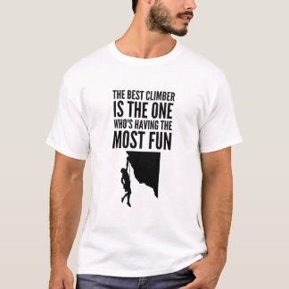 Camiseta Melhor Escalador - Divertindo-se ao Máximo