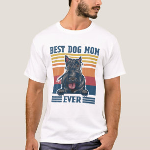 Camiseta Melhor Escocesa Terrier Mãe Cachorro Engraçado Mãe