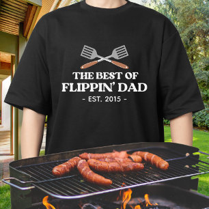 Camiseta Melhor Espátula de Papai Flippin Engraçado Retro