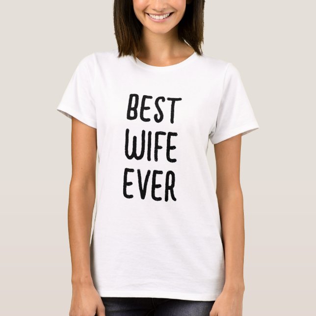 Camiseta Melhor Esposa de Todos os Tempos Cumpleaños da Esp (Frente)