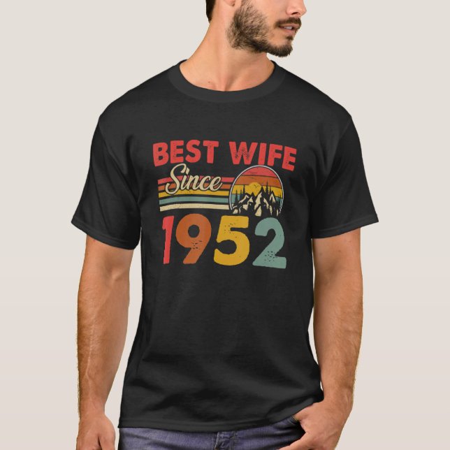 Camiseta Melhor Esposa Desde 1952 Epic Matching 71ruas Casa (Frente)