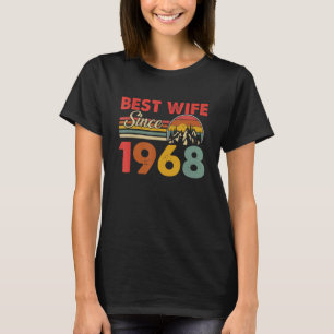 Camiseta Melhor Esposa Desde 1968 Epic Matching 55th Weddin