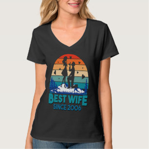 Camiseta Melhor Esposa Desde 2006 Épico Vintage 14º Anivers