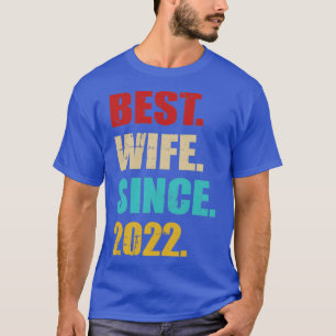 Camiseta Melhor esposa desde 2022 para o aniversário de 1ru
