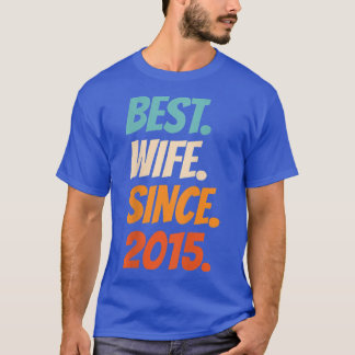 Camiseta Melhor Esposa Desde o aniversário de 7 de casament