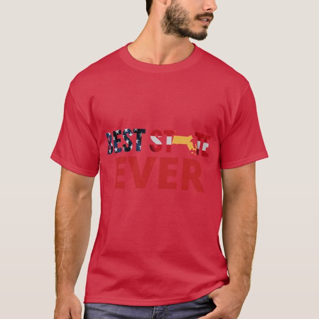 Camiseta Melhor estado de Massachusetts (Frente)