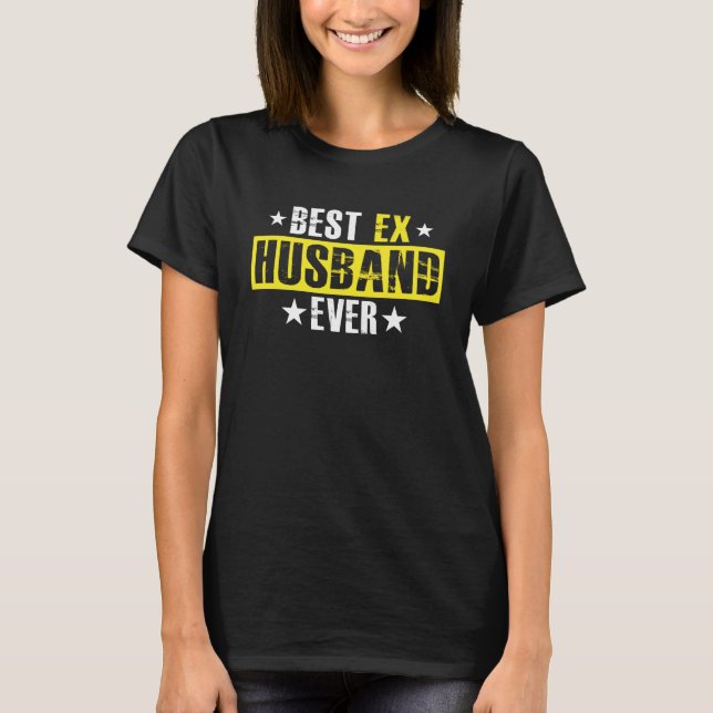 Camiseta Melhor Ex-marido Divórcio de Separação de Casament (Frente)