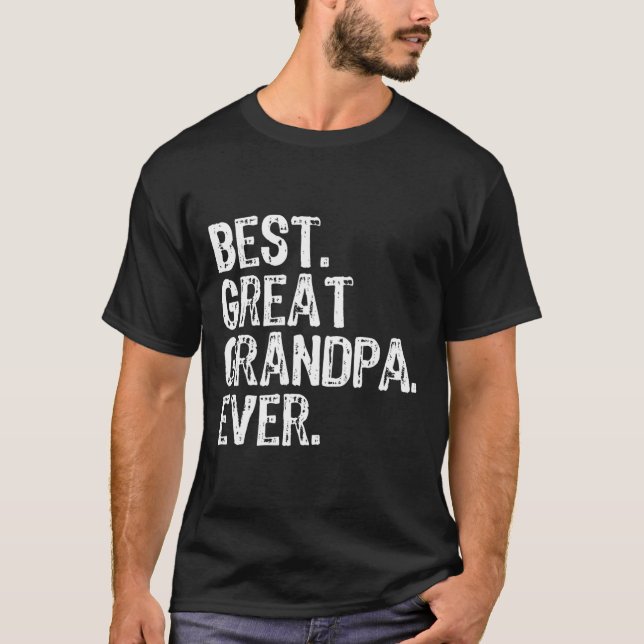 Camiseta Melhor Excelente Vovô De Família Ever Legal (Frente)