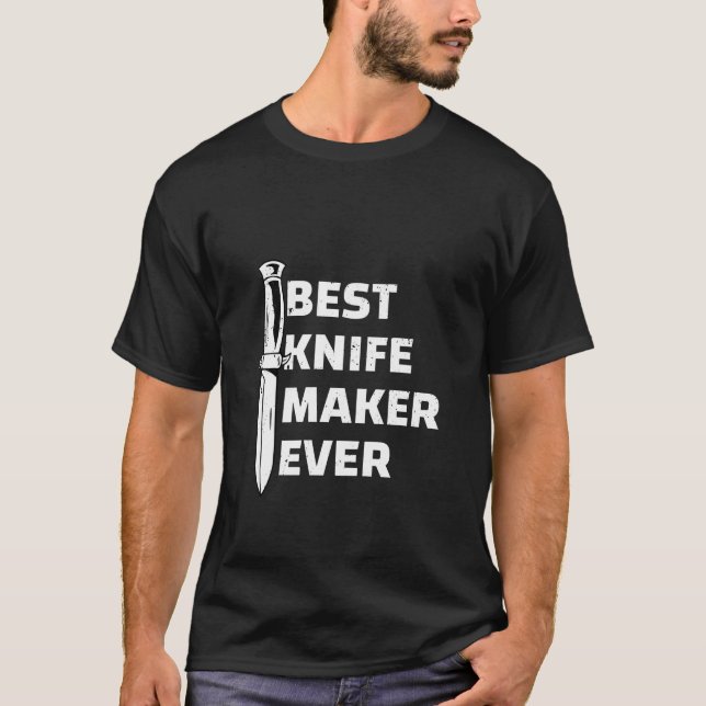 Camiseta Melhor Fabricante de Facas de Todos os Tempos (Frente)