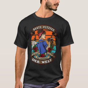 Camiseta Melhor Fada De Limpeza No Mundo De Esfregaço Retro
