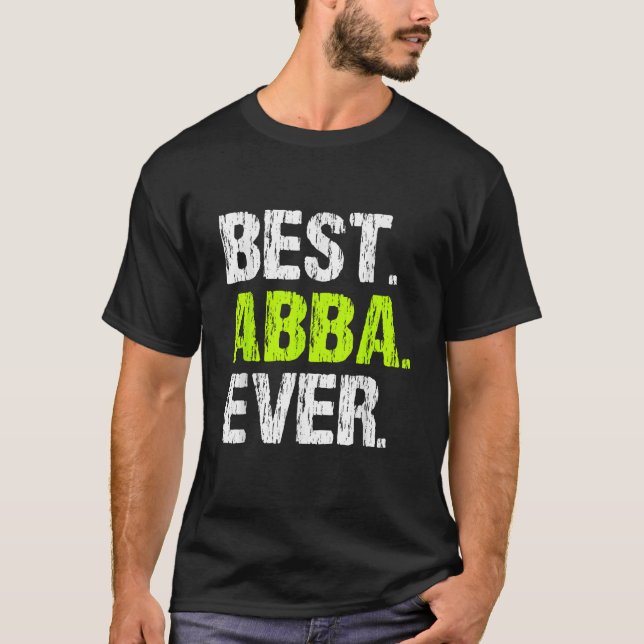 Camiseta Melhor Família Abba Nunca Legal (Frente)