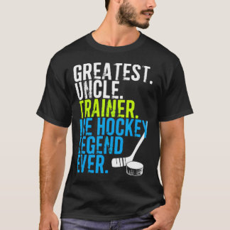 Camiseta Melhor Família Esportes Tio Treinador de Hóquei