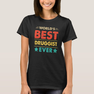 Camiseta Melhor Farmacêutico do Mundo Retro