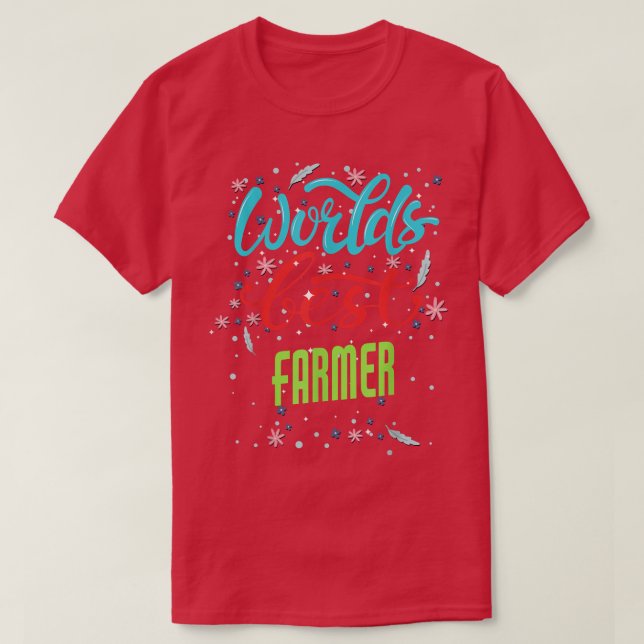 Camiseta Melhor Farmador Engraçado do Mundo (Frente do Design)