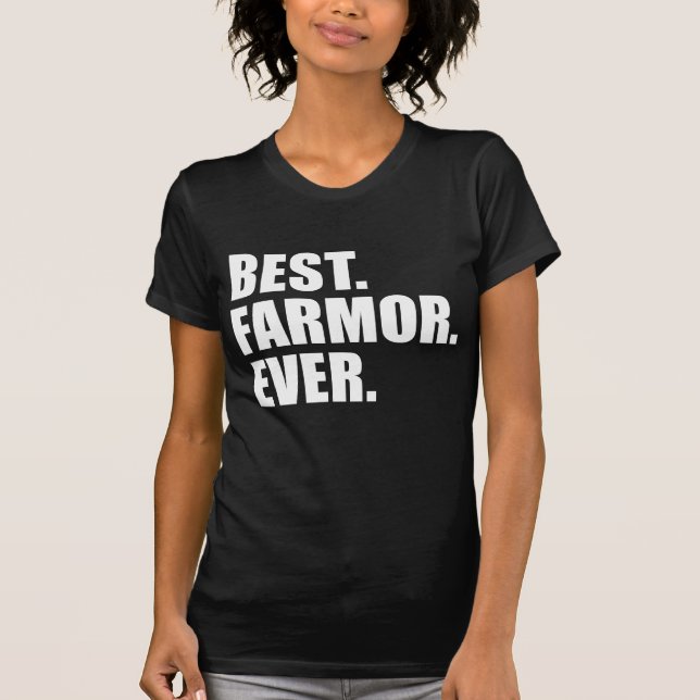 Camiseta Melhor. Farmor. Nunca. (NA OBSCURIDADE) (Frente)
