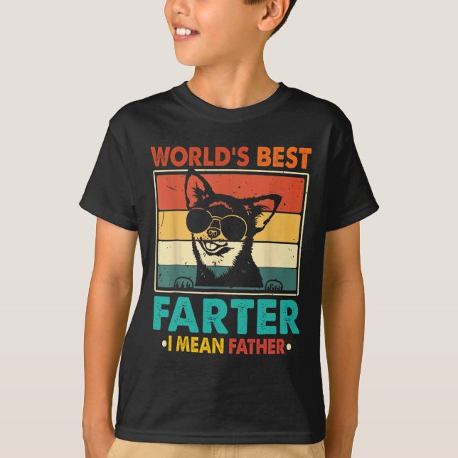Camiseta Melhor Farsa do Mundo, quero dizer, Dia de os pais (Frente)